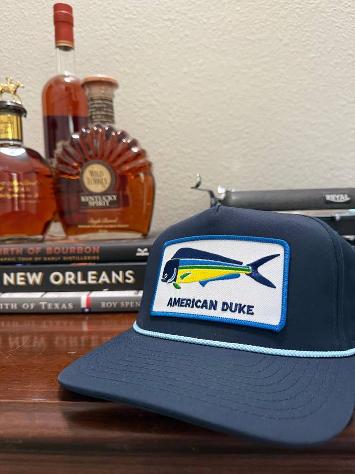 Mahi Mahi Navy Rope Cap (Copy) for wholesale by American Duke