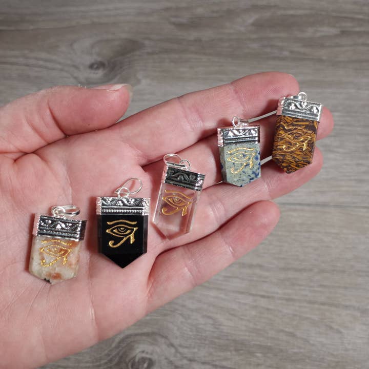 Keystone Crystals - Wholesale Individual Charm/Pendant - Etched Gemstone Pendants Assorted – Silver Pot Metal Setting6