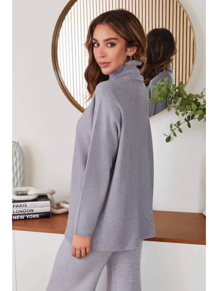 MILIO MILANO - Wholesale Knitted jumper – Women′s - VISCOSE LONG SLEEVE TURTLENECK SWEATER (330115/27760)27