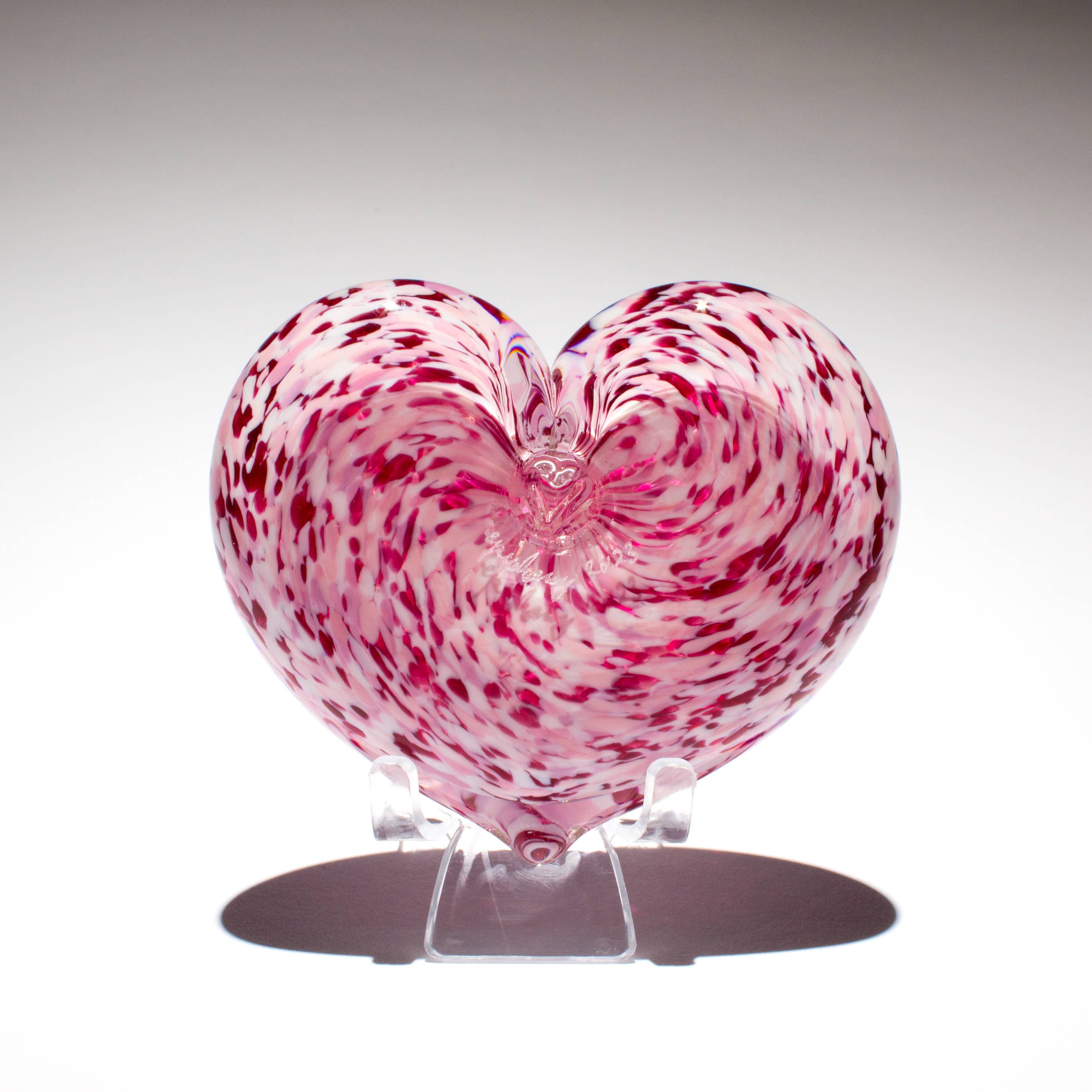 epiphany studios - Wholesale Paper Weight - Heart Paperweight - Wild Rose1
