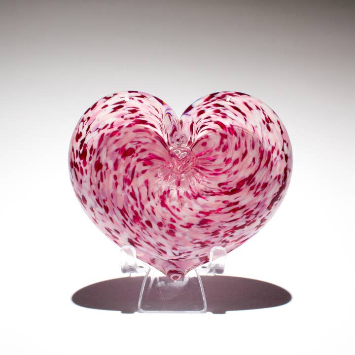 epiphany studios - Wholesale Paper Weight - Heart Paperweight - Wild Rose1