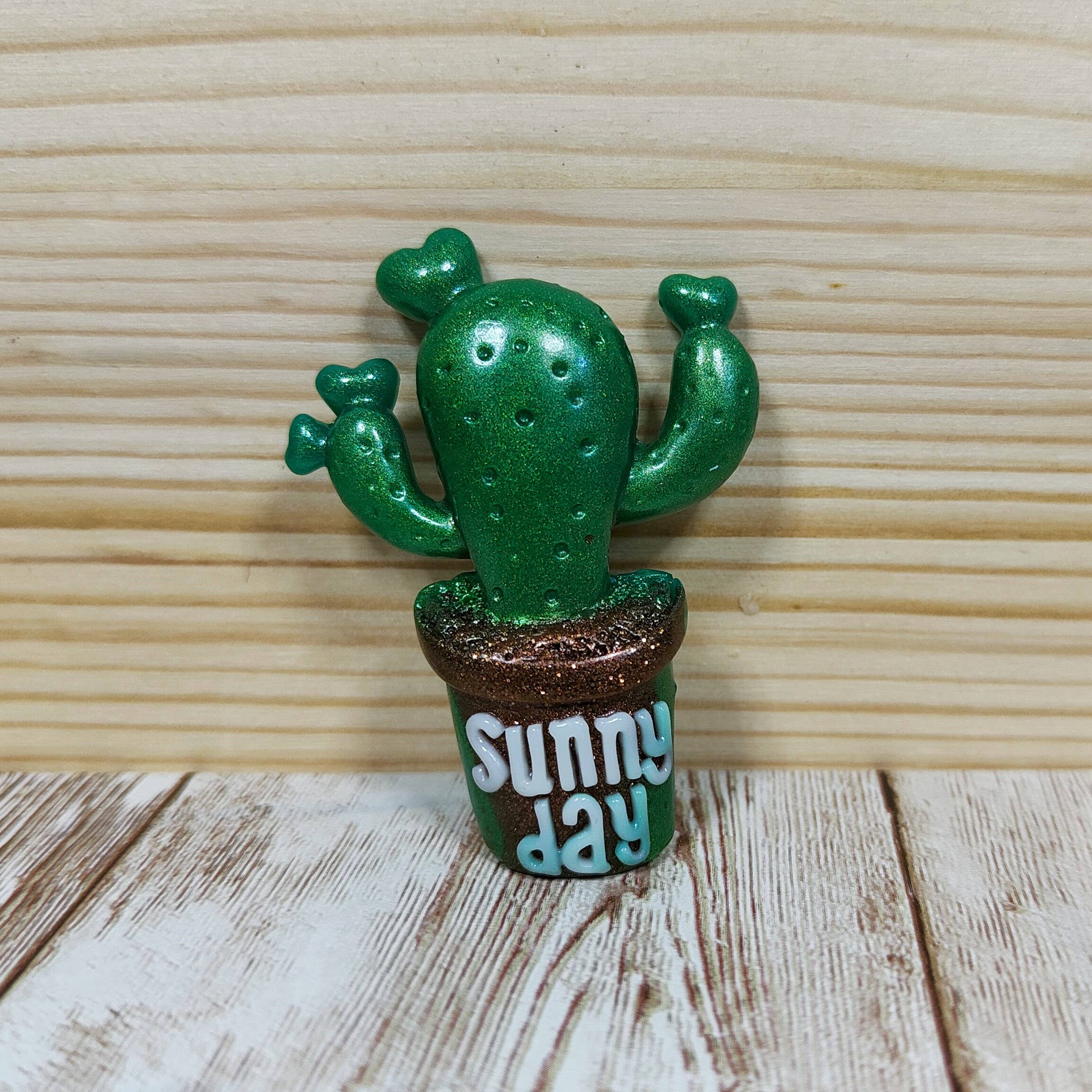 Serena Creazione di Serena Stampone - Vente Kit de bricolage - Moule Cactus Sunny Day 5cm en silicone pour résine et plâtre6