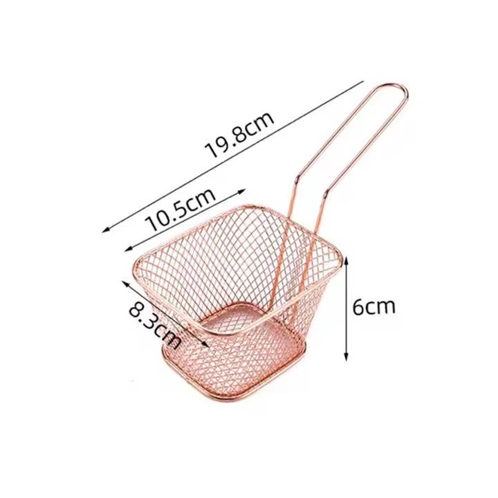 Sostraw & SmartThings - Wholesale Appetizer Serveware - Fries Basket - Squared shape - 4 colors11