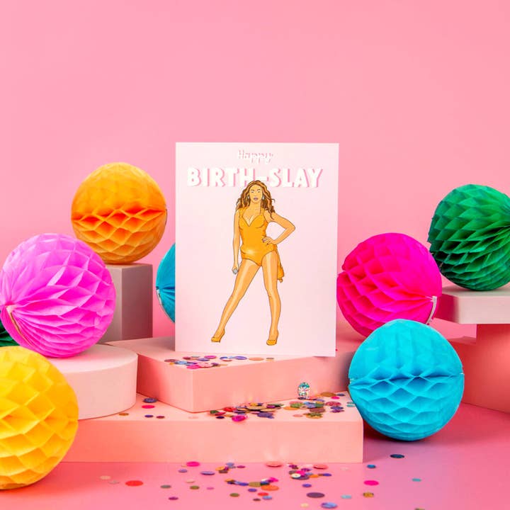 Party Mountain Paper co. - Wholesale Birthday Card - Bey Birth-Slay | Birthday Card