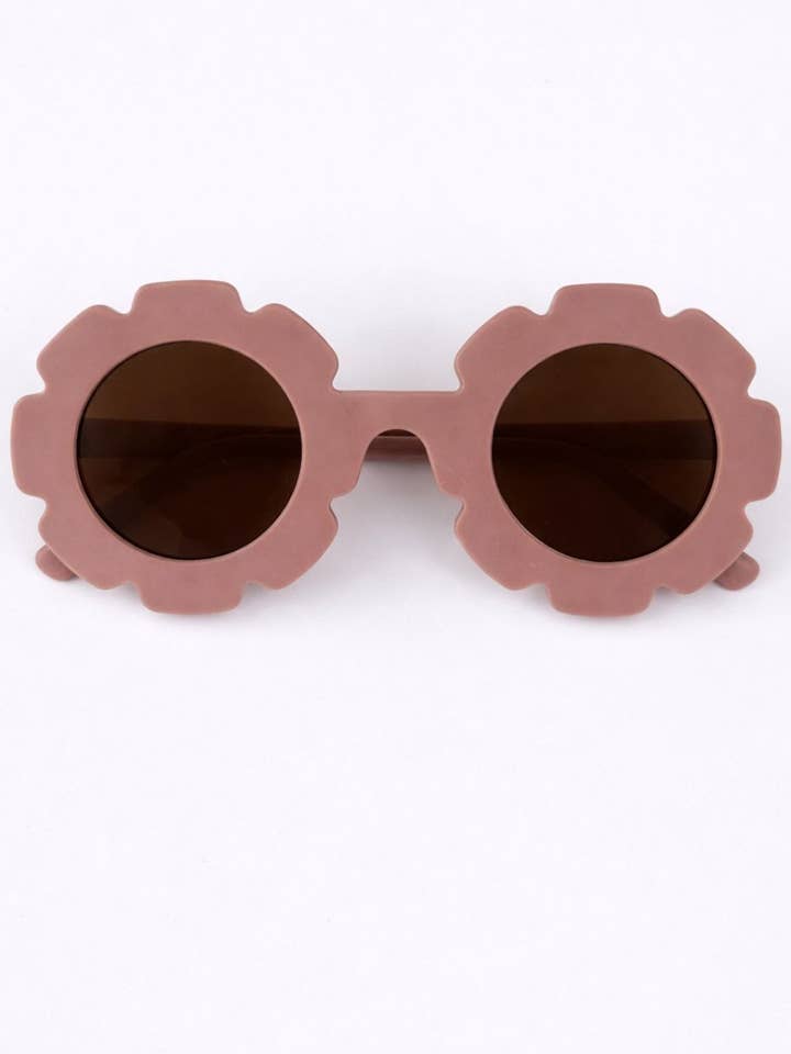 Daisy Petal Sunglasses - Dusty Mauve for wholesale by Bailey's Blossoms