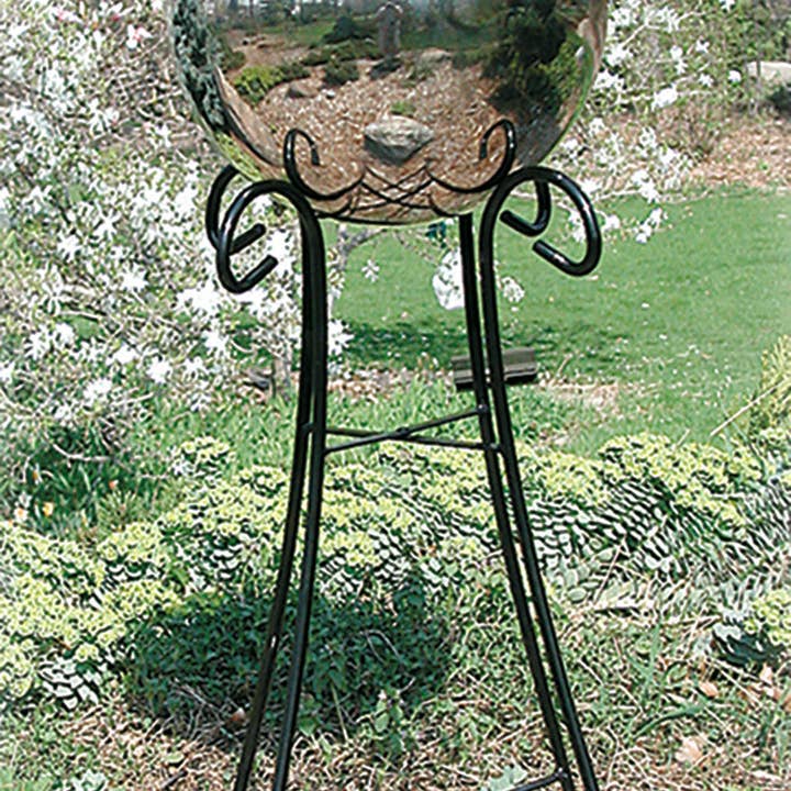 Rome Garden - Wholesale Outdoor Ornament/Decor - Rome 12" Diameter Silver Stainless Steel Globe, #712-S2