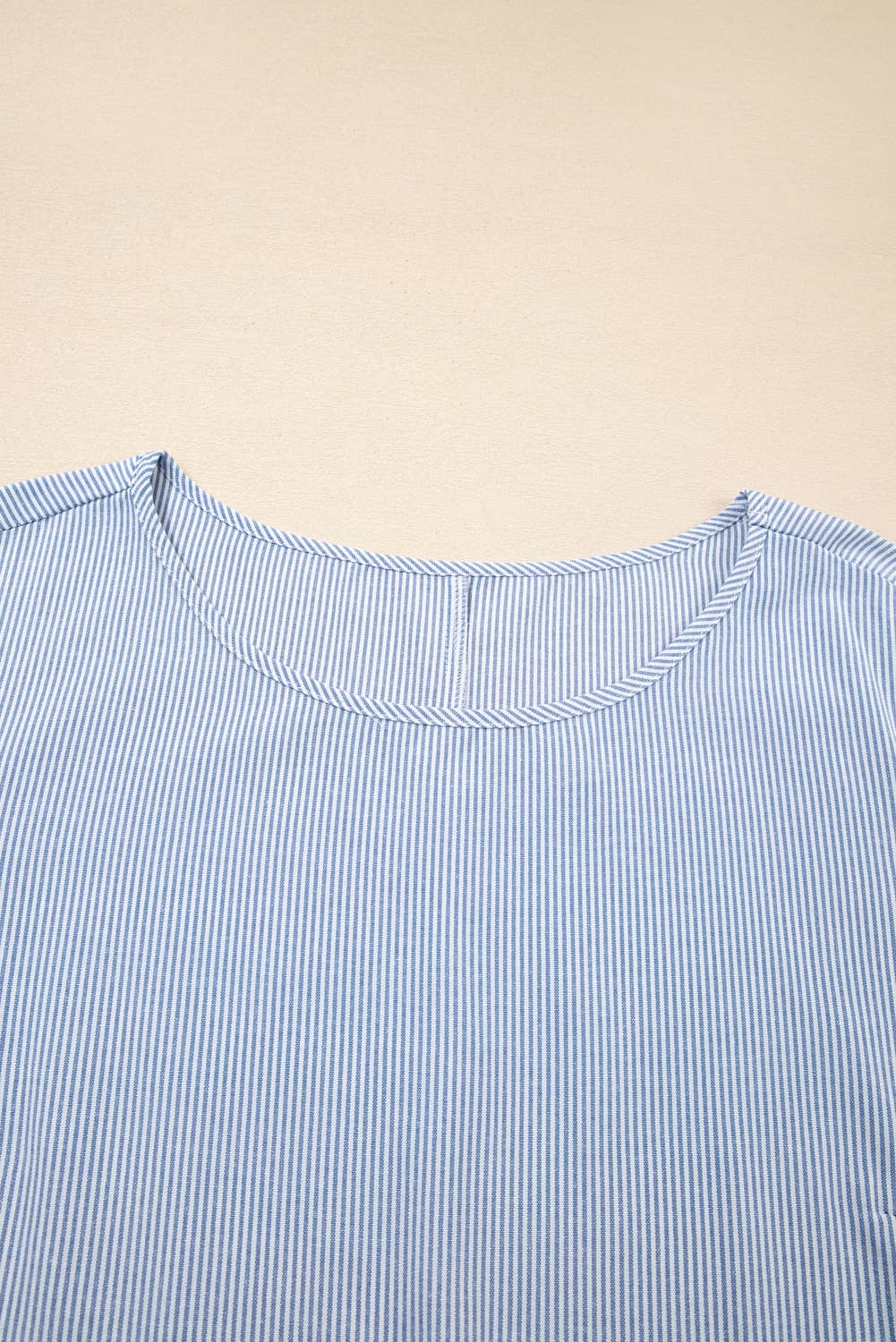 Blue Spring 2026  Stripe Crisscross Lace Patch Shift Dress (S-4X) for wholesale on Faire7