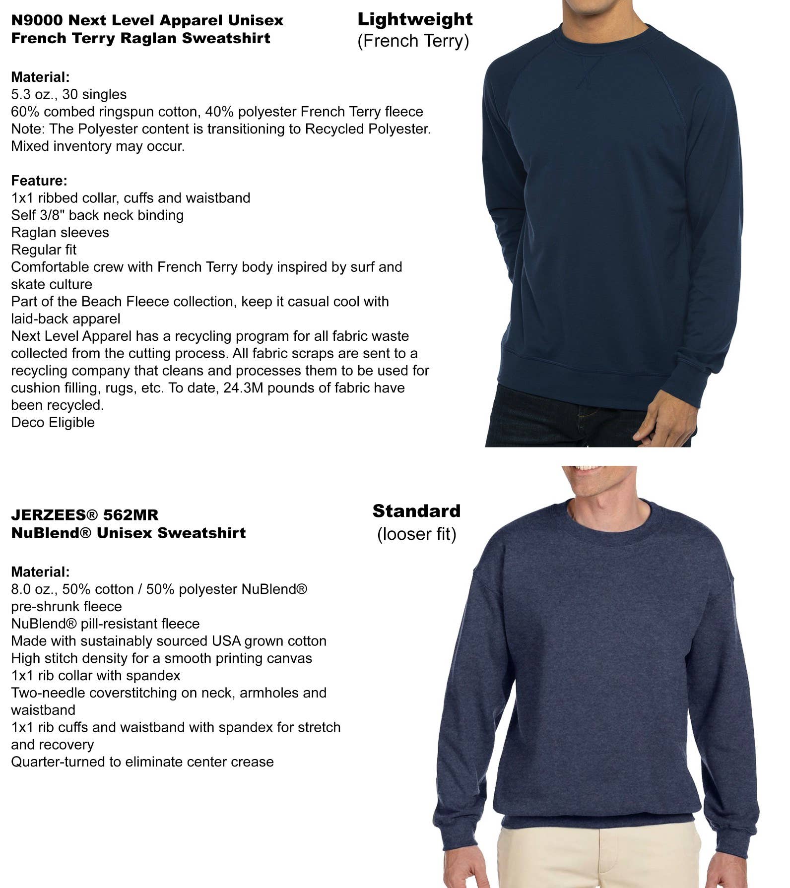 Mad Love Shop - Wholesale Graphic Sweatshirt - Women's - Unisex Navy Lightweight or Fleece Sweatshirt w/ Books Print3