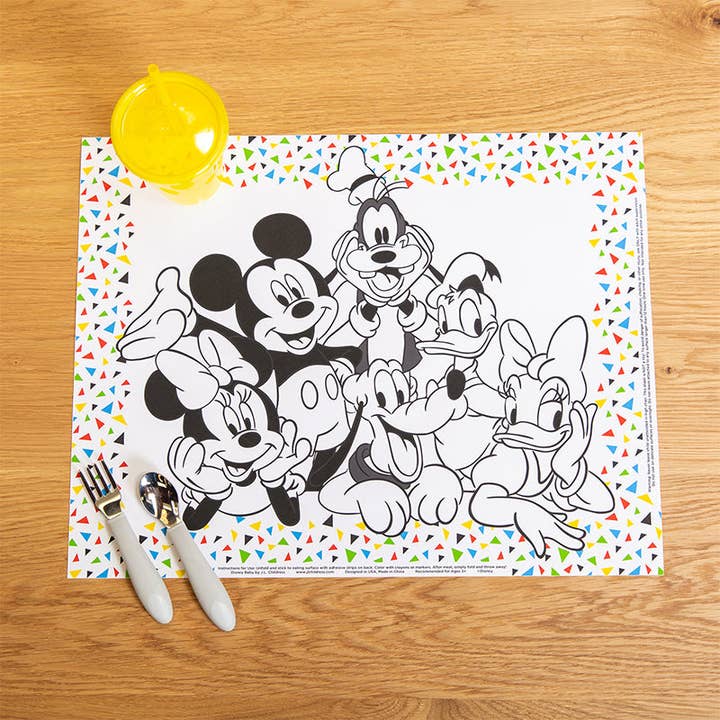 Sets de table jetables ColorMe pour bébés Disney, paquet de 24 pour la vente par J.L. Childress