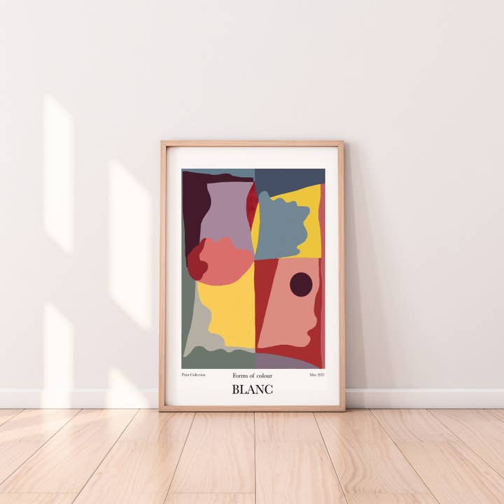 Formes de couleur II Impression A3 pour la vente par BLANC Prints UK