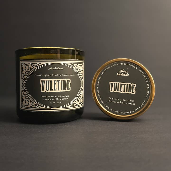 YULETIDE Candle | Pine Resin, Fir Needle, Currant + Cedar for wholesale by Gibbous Handmade