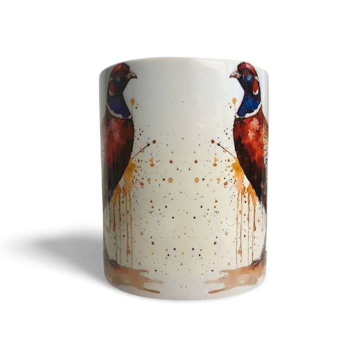 Rockways Designs – wholesale Coffee mug – Pheasant Coffee Mug, Water Colour Style (Design 2)1