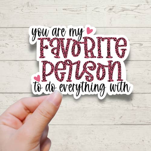 «Sei la mia persona preferita...» Adesivi Love Valentines per la vendita all'ingrosso da parte di Forest Crafts