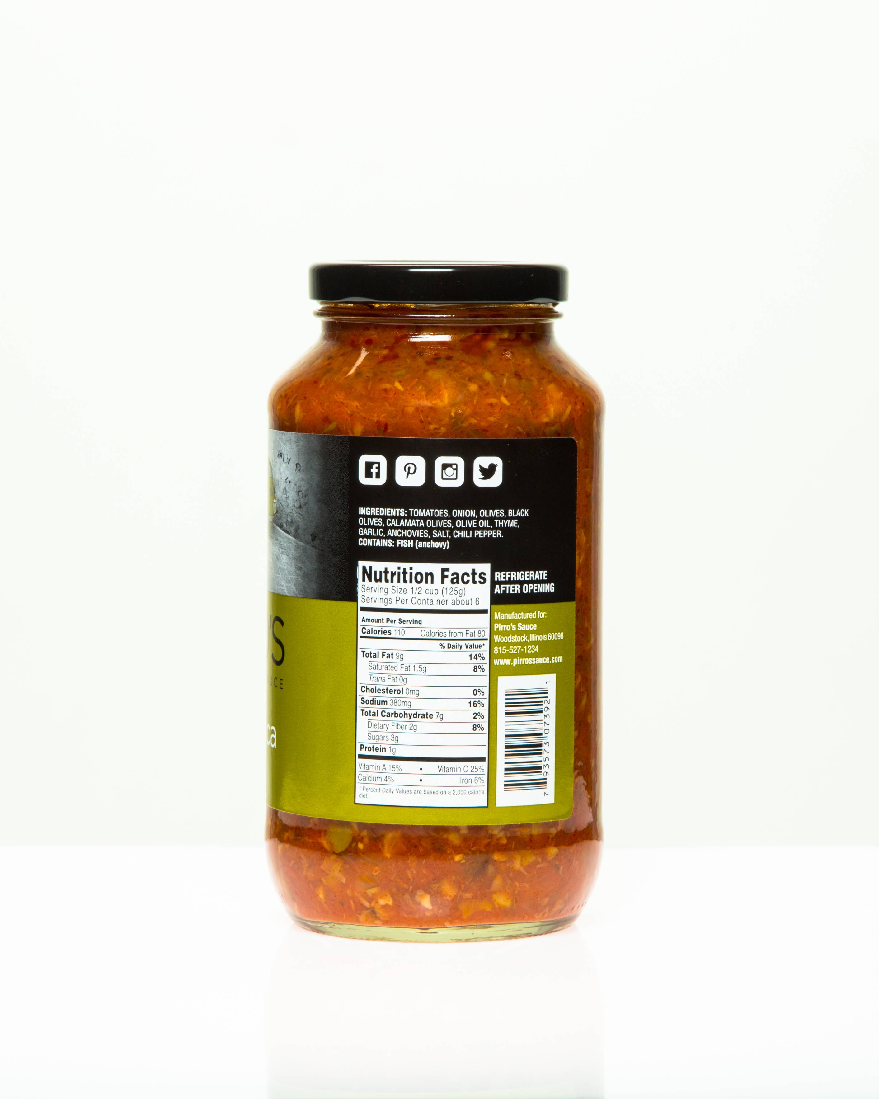 PIRRO'S Sauce - Wholesale Pasta Sauce - Puttanesca Sauce2