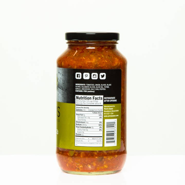 PIRRO'S Sauce - Wholesale Pasta Sauce - Puttanesca Sauce2