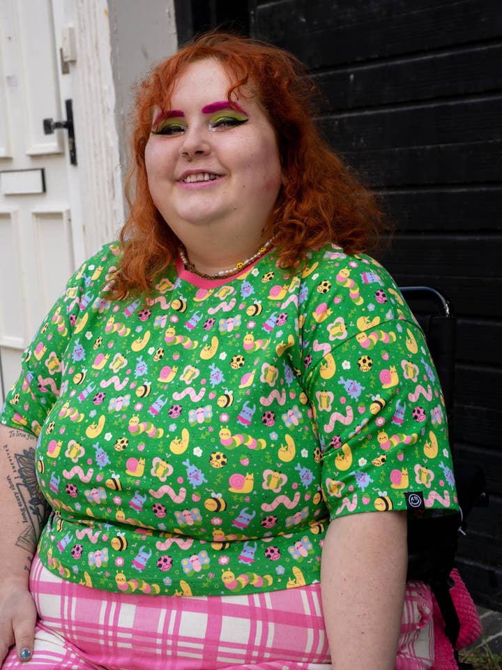 Rebel Romance – wholesale T-shirt – women's – Rebel Romance x Dipstick Store Bugs Cropped Boxy Tee13