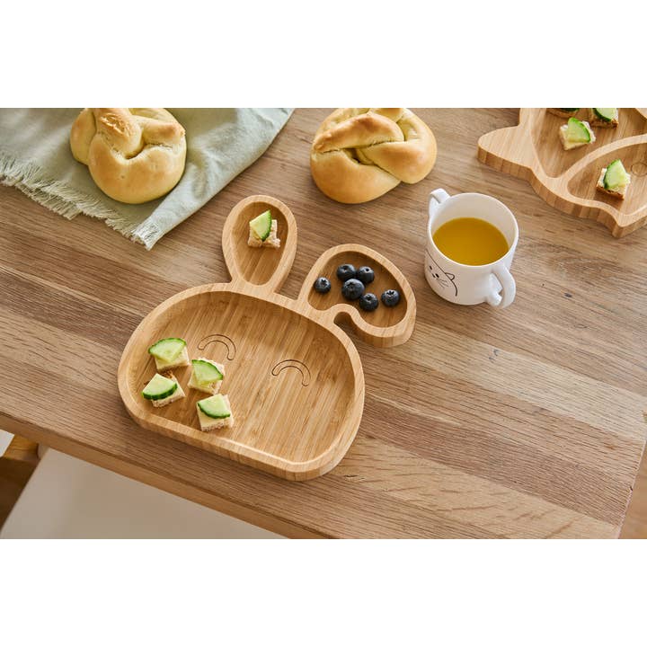Zeller Present - Wholesale Serving Tray - Snack plate "Rabbit", Bamboo FSC 100%1