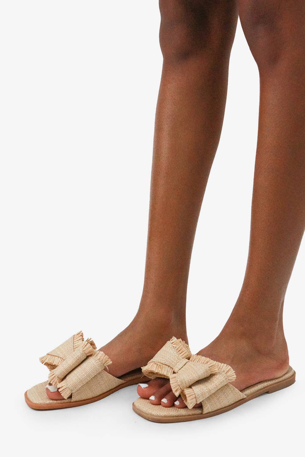 Lemonade Shoes - Wholesale Sandals - Women's - RESORT STAY -  Raffia Bow Sandals, Beach Slide, Summer Flat18