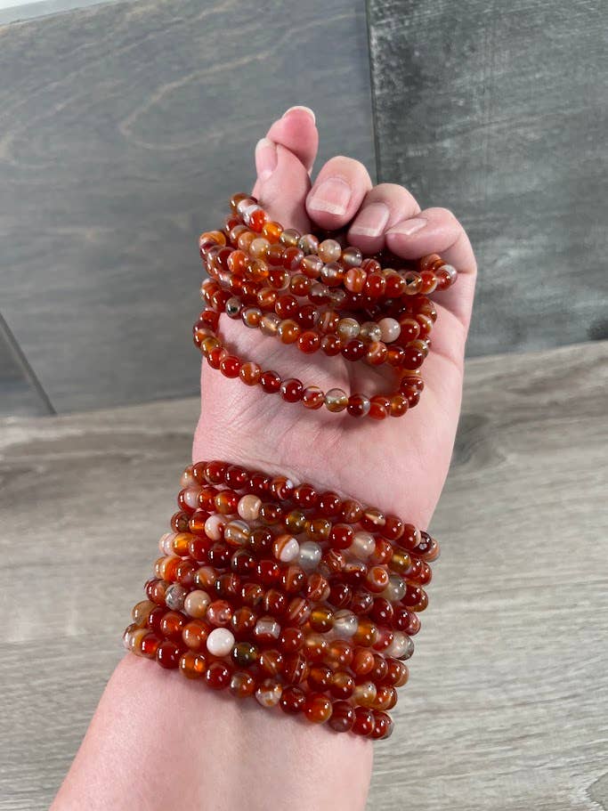 Keystone Crystals - Wholesale Beaded Bracelet - 8mm Round Gemstone Beaded Bracelets – Assorted Crystals Bulk46