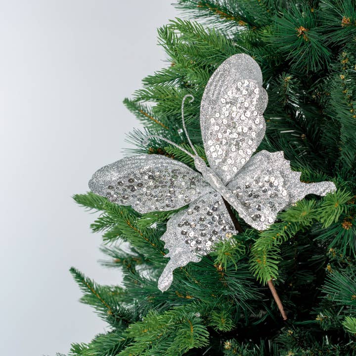 Joy By - Wholesale Christmas Decoration - Vintage Butterfly Pick