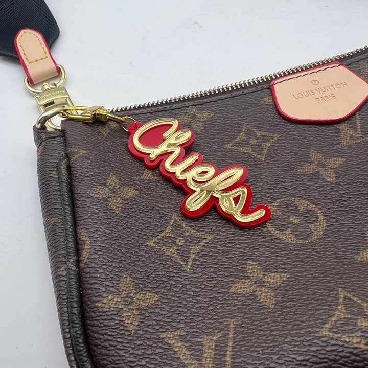 Baubles by B - Wholesale Purse/Bag Accessory - Women's - Chiefs Football Purse Charm Bag Charm Gameday Keychain KC7