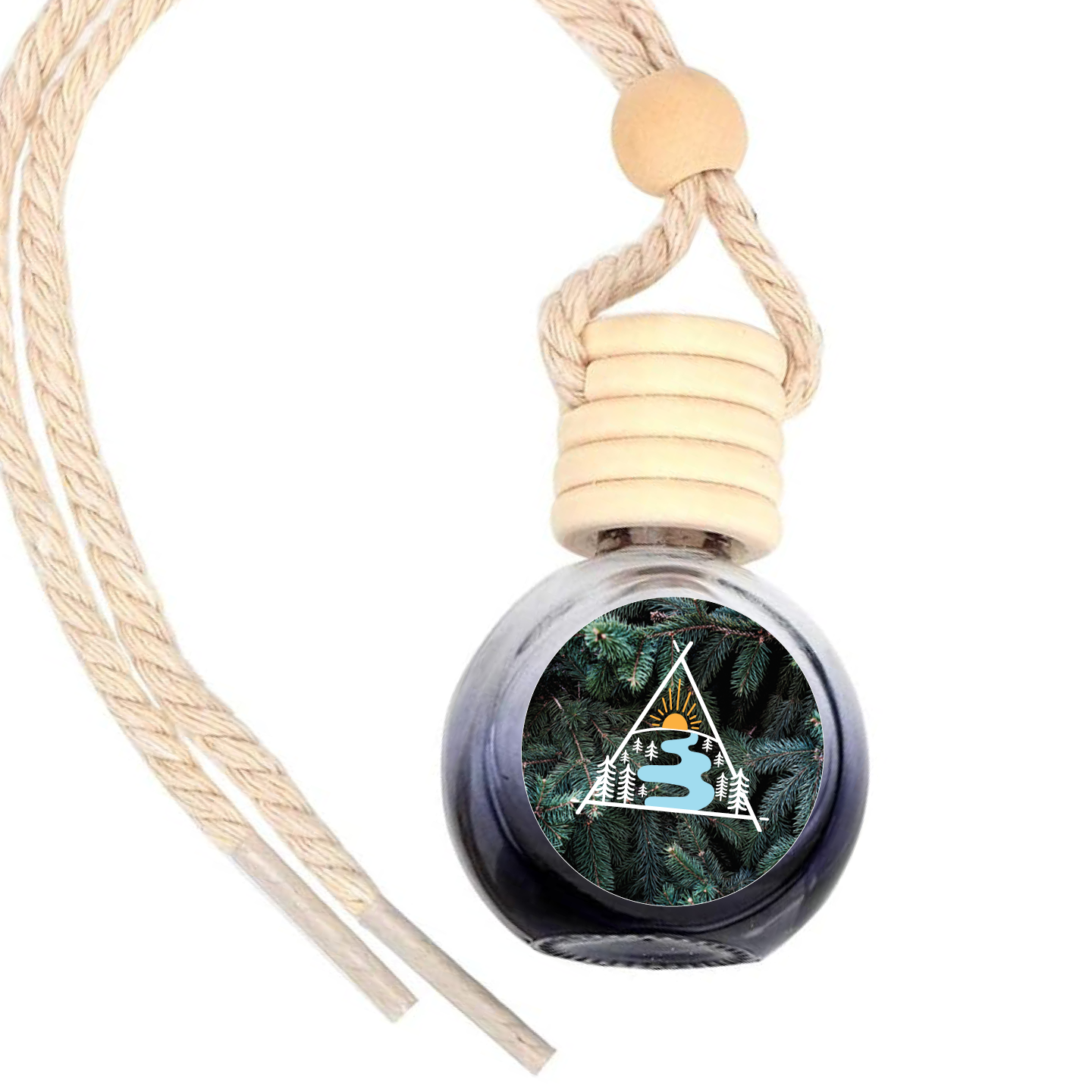 Rise and Pine Candle Co. - Wholesale Car Freshener - Unisex - Pine & Campfire Hanging Car Diffuser/Air Freshener1