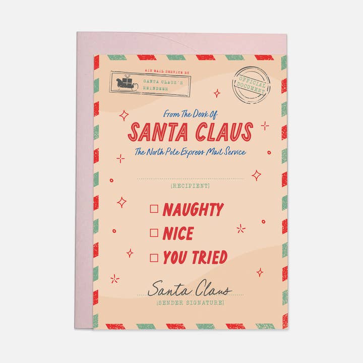 You tried - greeting card for wholesale by Kaart Blanche