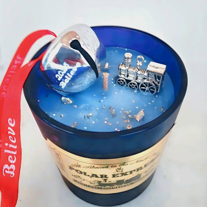 The Flickering Flame of Fantasy - Wholesale Jar/Filled Candle - Polar Express Christmas Candle 2
