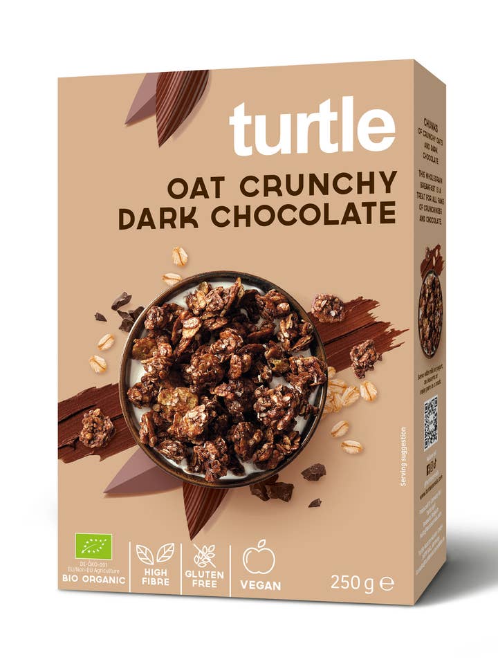 Oat Crunchy dark chocolate for wholesale by Turtle - Better Breakfast