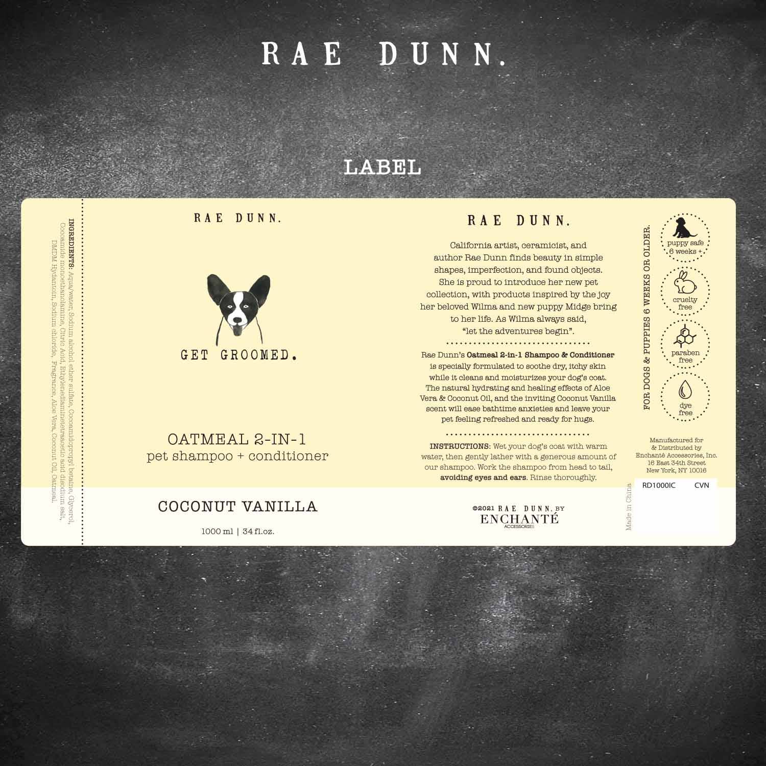 Precious Tails - Wholesale Pet Shampoo - Dog - Rae Dunn Pet Shampoo Icons - 1000ml15