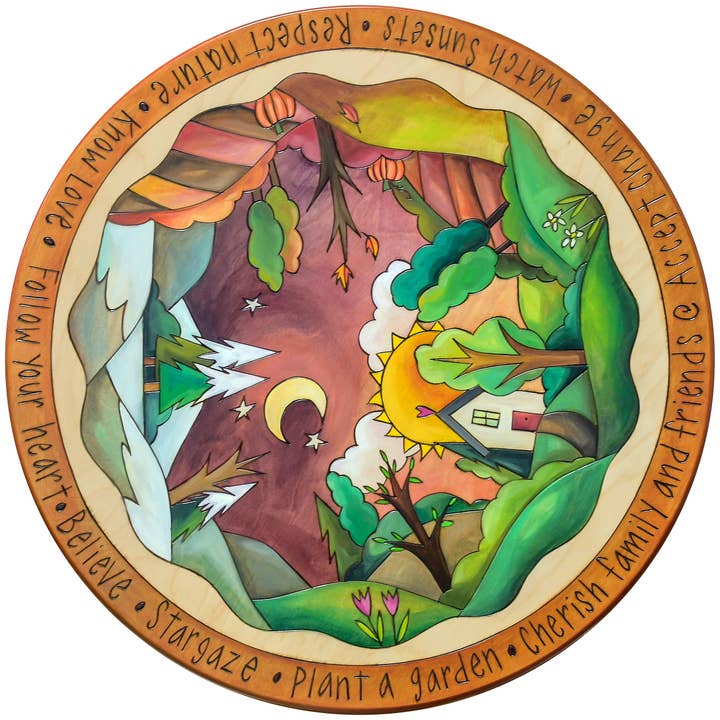 20" Lazy Susan feito à mão por atacado de Sticks