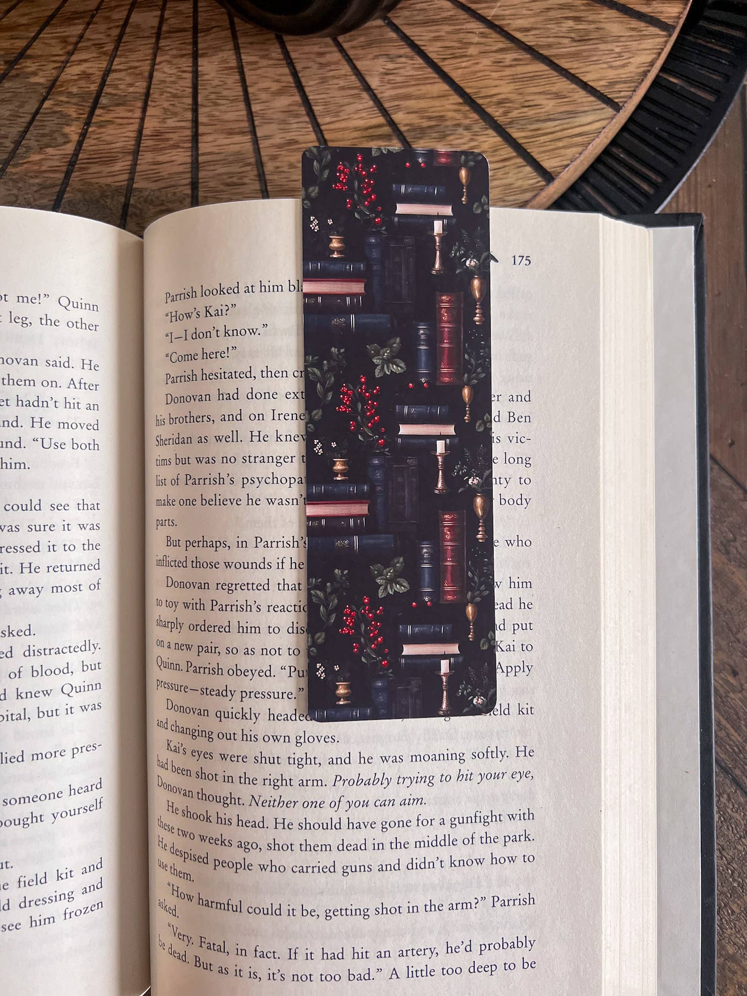 Little Turkey Shoppe - Wholesale Bookmark - Dark Floral Bookmark Set, Dark Academia1