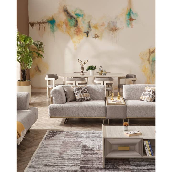 Urla Stationary Module Sofa Cream for wholesale on Faire3