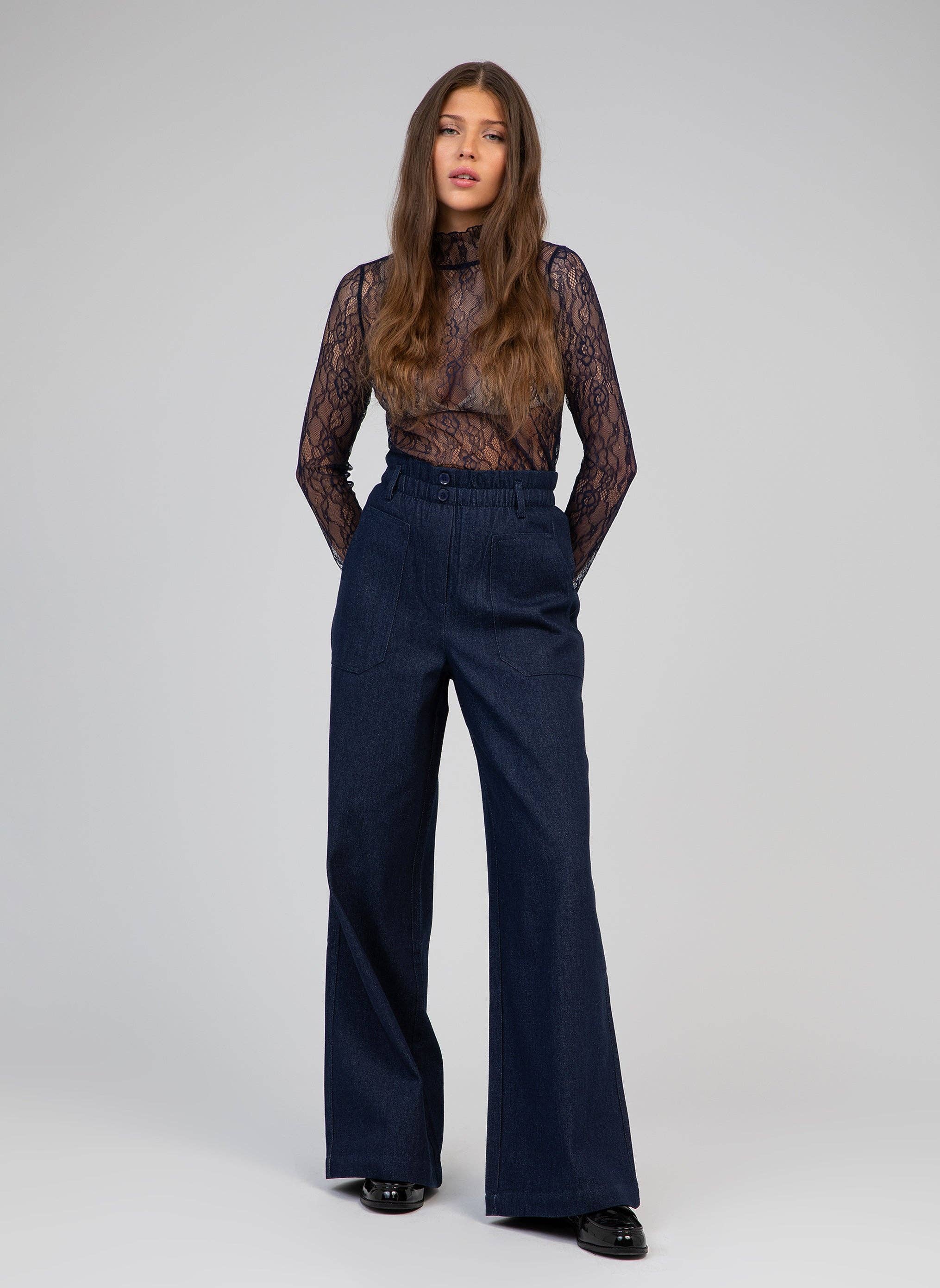 An'ge - Wholesale Blouse - Women's - TOP ALIBELY navy1