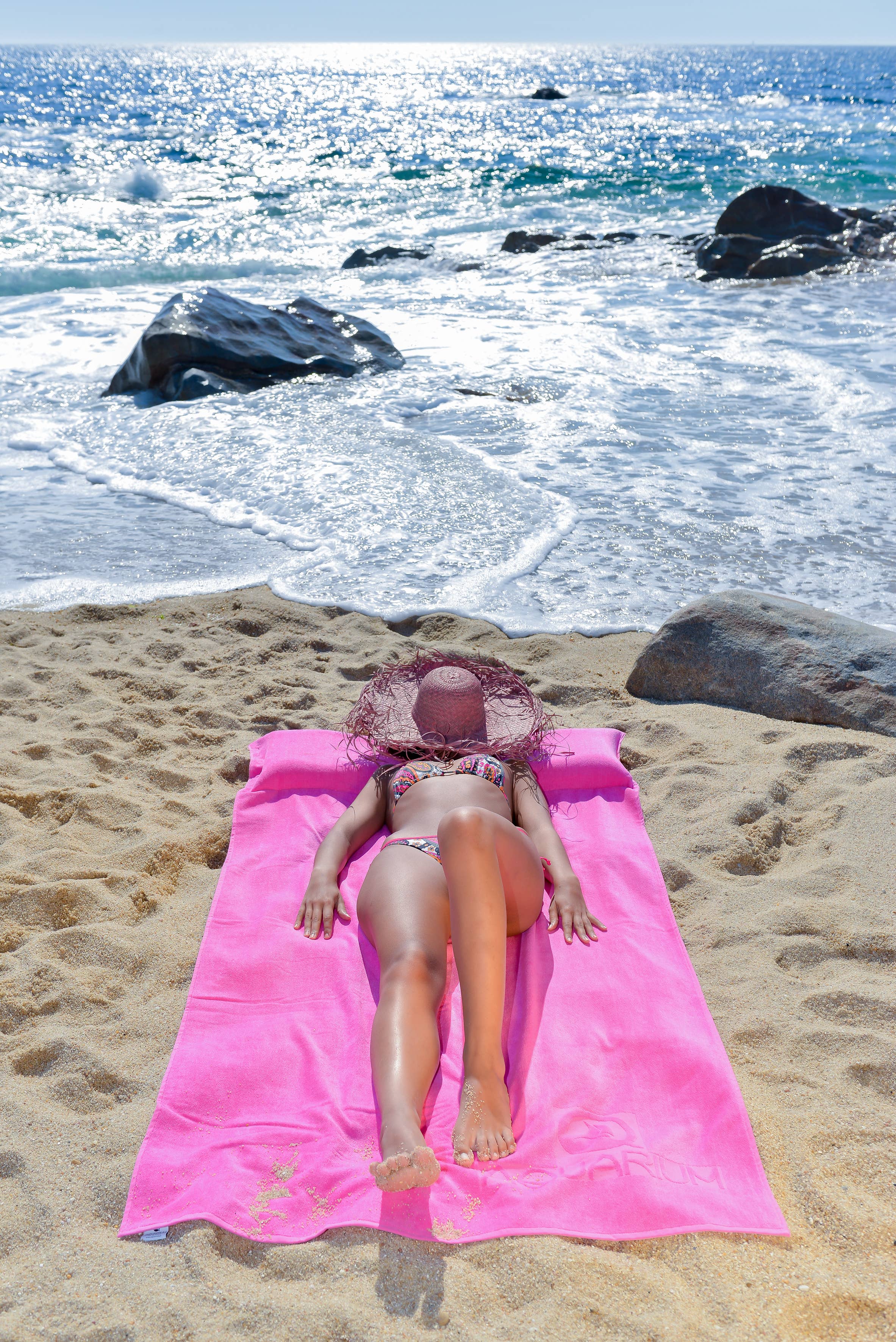 Aquarium - Wholesale Beach Towel - Beach towel with pocket 180x100cm2