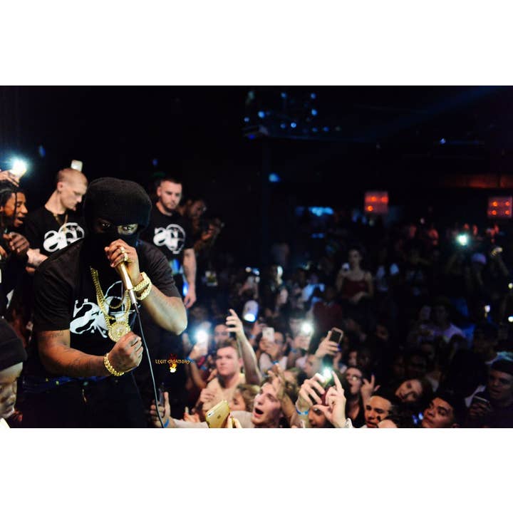 Noir T-shirt à logo Sniper Gang (noir) en vente sur Faire
