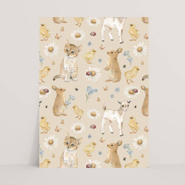 Vykort med vårmönster för wholesale av Appeloogje