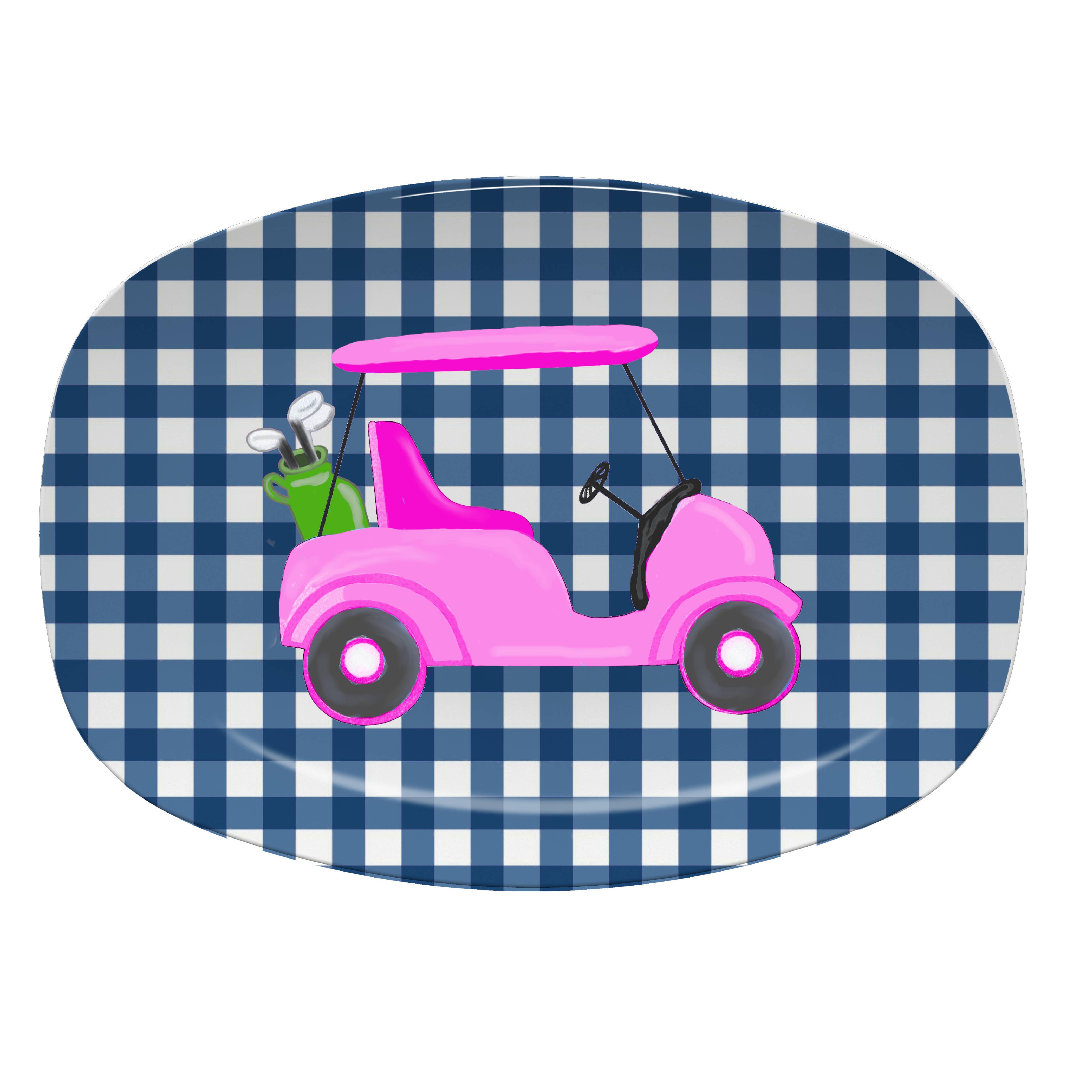 Peachy Pendants - Wholesale Platter - Platter - Pink Golf Cart2