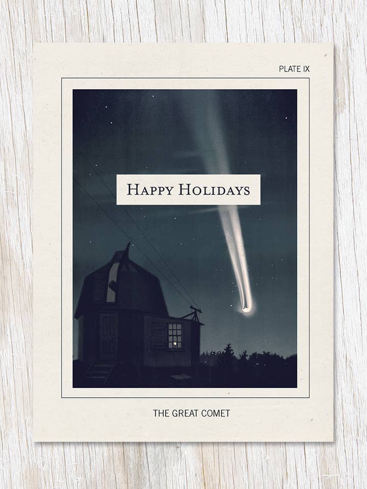 La Grande Comète : Carte de Joyeuses Fêtes (Lot de 6) pour la vente par Cognitive Surplus