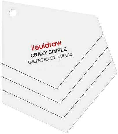 Liquidraw – wholesale Craft tool – Liquidraw Crazy Patchwork Quilting Ruler, Acrylic Template0