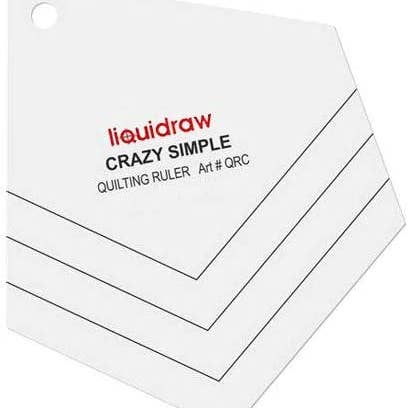 Liquidraw – wholesale Craft tool – Liquidraw Crazy Patchwork Quilting Ruler, Acrylic Template