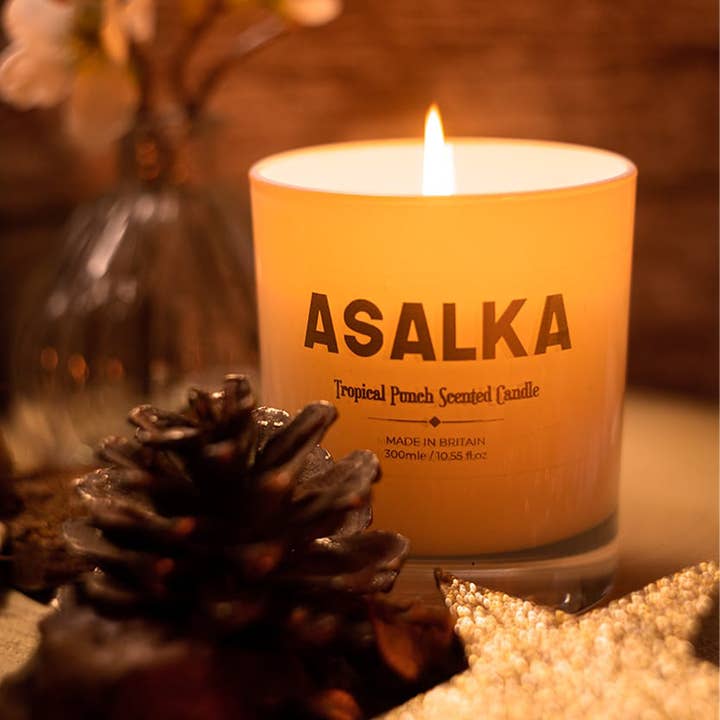 Tropical Punch Scented Candle, 300ml for wholesale by Asalka
