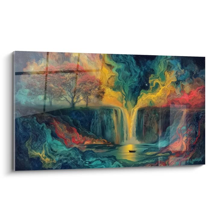 Surrealistisk vandfaldstabel - Kosmisk strøm - vandfaldsudgave for engroshandel hos Walensky