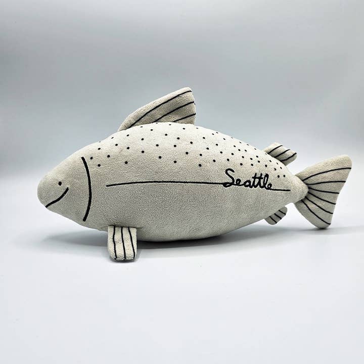La Ru - Wholesale Stuffed/Plush Toy - Kids & Baby - Seattle Salmon Plushie by La Ru