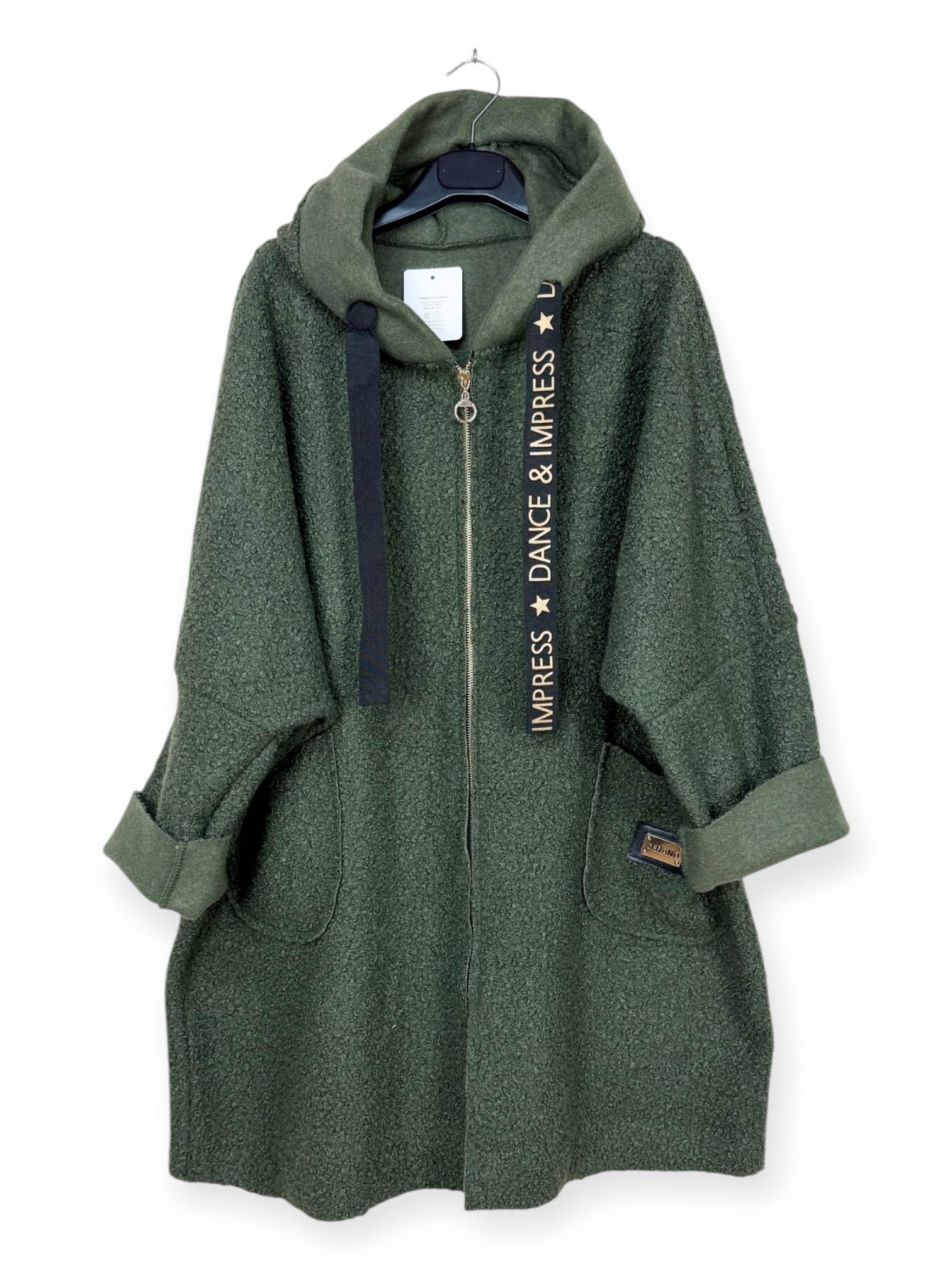 Lucky Nana – Engroshandel Frakke - Dame – AH 21278 - Frakke i Bouclé-stof24