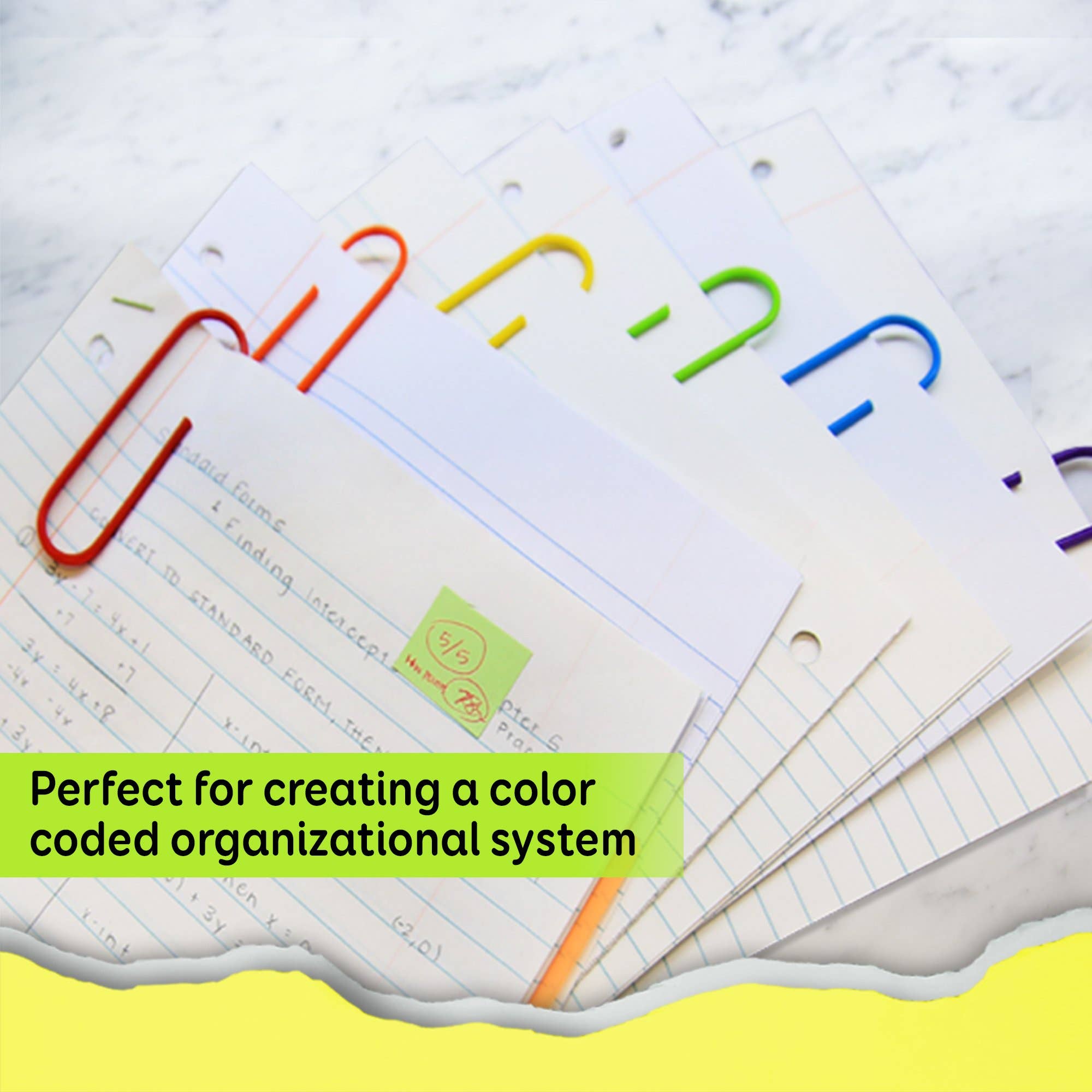 Luna Office Supply -  Everyday Essential - Wholesale Paperclip - Mega (100mm) Color Paper Clips (10/Pack)3