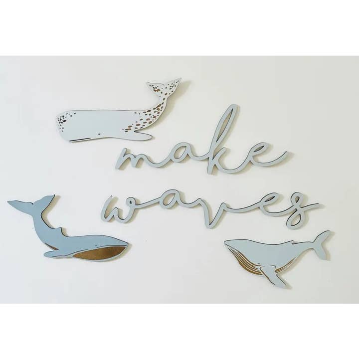 Large Whale Decals Blue Skies for wholesale by Timber Tinkers