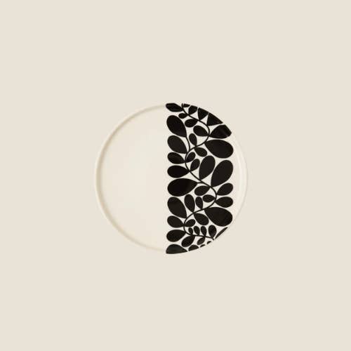 Assiette à dessert Sycamore Stripe noire – ORLA KIELY pour la vente par Orla Kiely