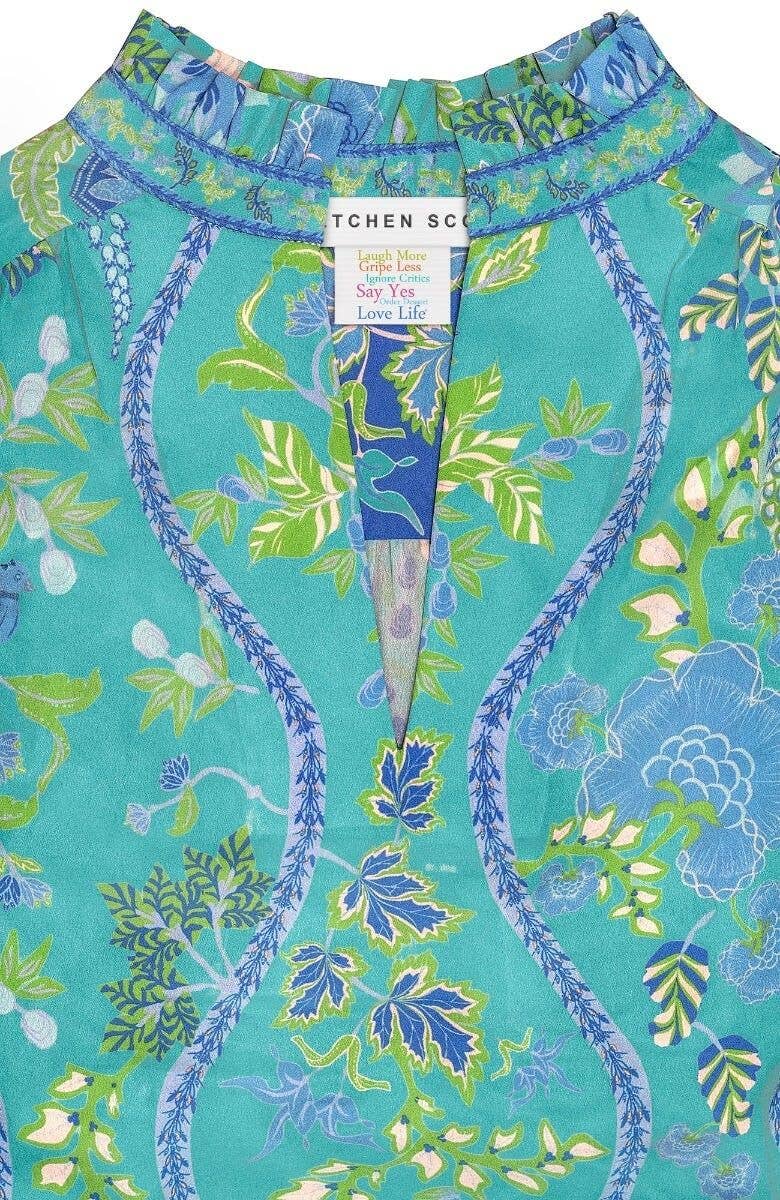 Gretchen Scott LLC - Wholesale Tunic - Women's - Ruffleneck Tunic - Jungle Symphony33