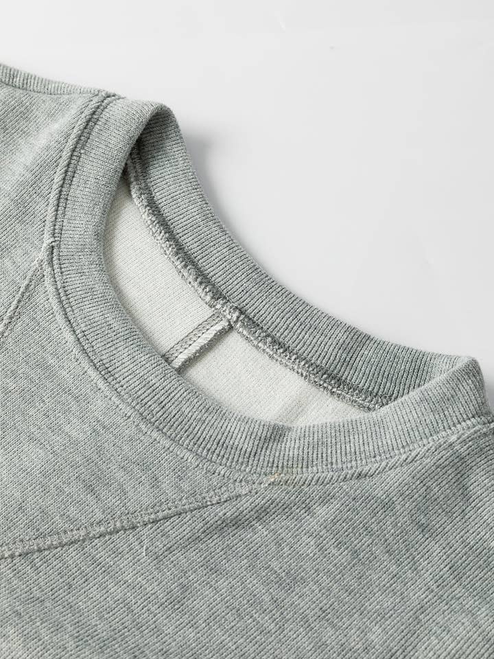 Medium Grey Side Split Drop Shoulder Oversized Sweatshirt for wholesale on Faire7